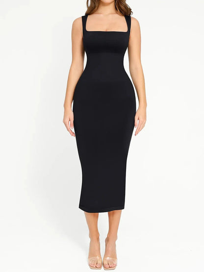 Shapewear Sleeveless Square Neck Slimming Seamless Dress