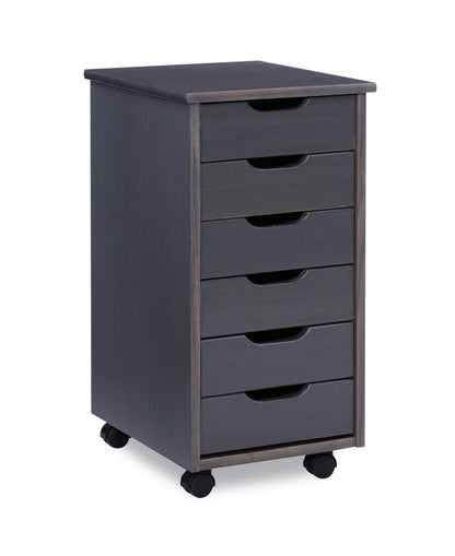Gray / 6-Drawer Cart