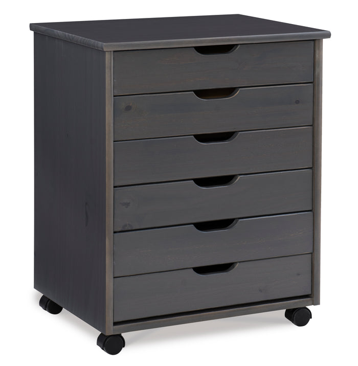 Gray / 6-Drawer Wide Cart