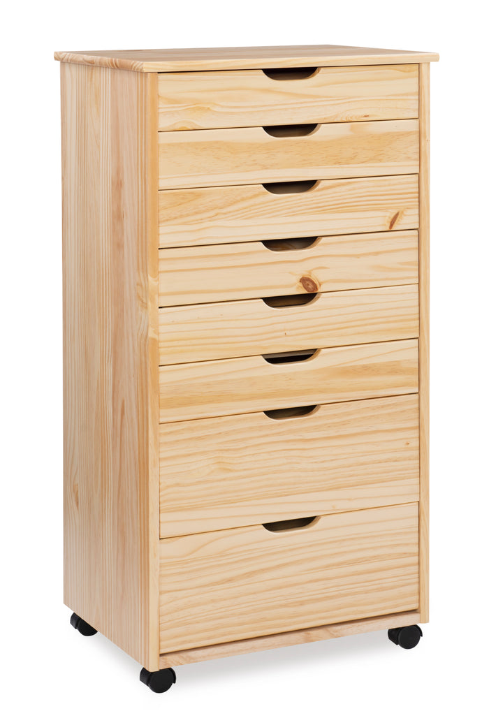 Natural / 8-Drawer Cart