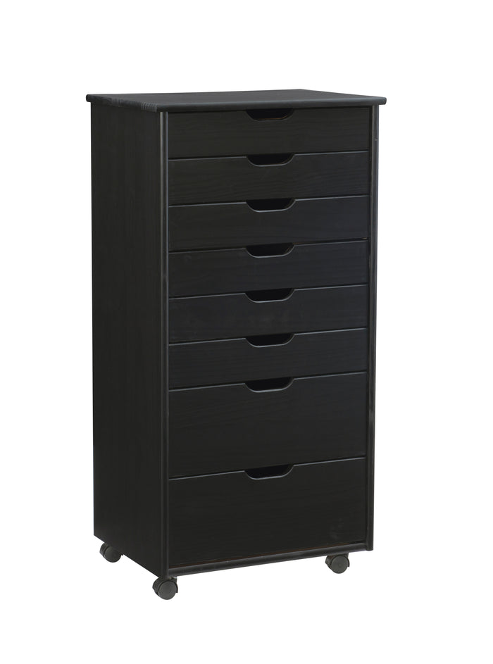 Black / 8-Drawer Cart