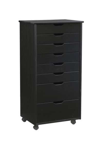 Black / 8-Drawer Cart