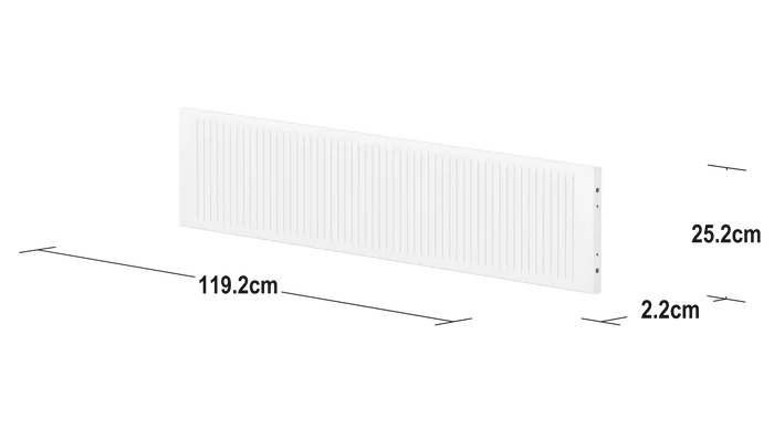 Safety Rail, 1/2, White SAFETYRAIL safety-rail-front-for-slide-w-grooves-f-wht-1-2-200-cm  flexa-com.myshopify.com