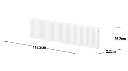 Safety Rail, 1/2, White SAFETYRAIL safety-rail-front-for-slide-w-grooves-f-wht-1-2-200-cm  flexa-com.myshopify.com
