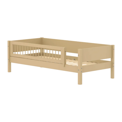 Single Bed with Safety Rail, 90x200 cm, Sand SINGLE_BED 90X200 flexa-com.myshopify.com