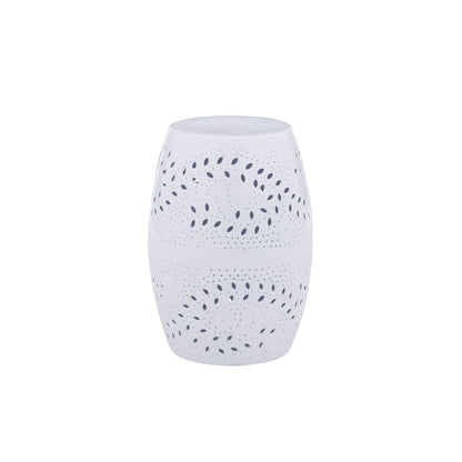 Salma Bright White Side Table