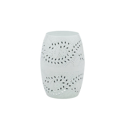Salma Bright White Side Table