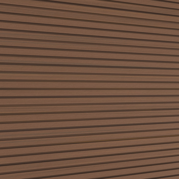 NeoTimber Slatted Composite Cladding Board – Teak – Surface Texture Detail