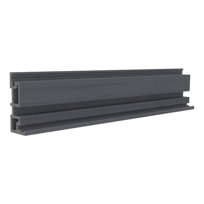 NeoTimber Slatted Composite Cladding Internal Corner Trim – Grey – Angled Close Up