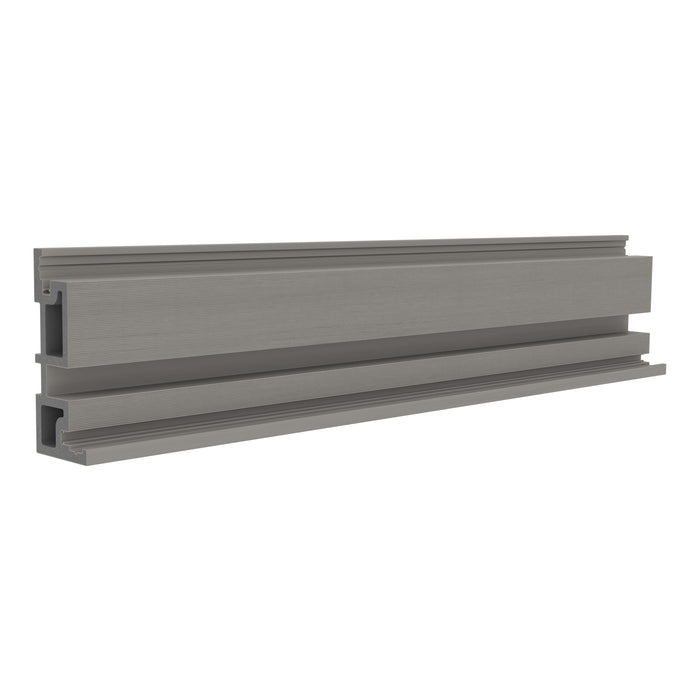 NeoTimber Slatted Composite Cladding Internal Corner Trim – Silver Birch – Angled Close Up