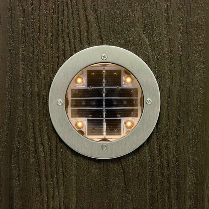 Solar-Powered 4-LED Decking Light
