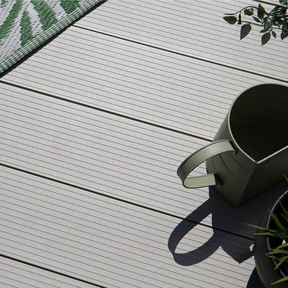 Solid Colour Aluminium Decking - Pebble Grey