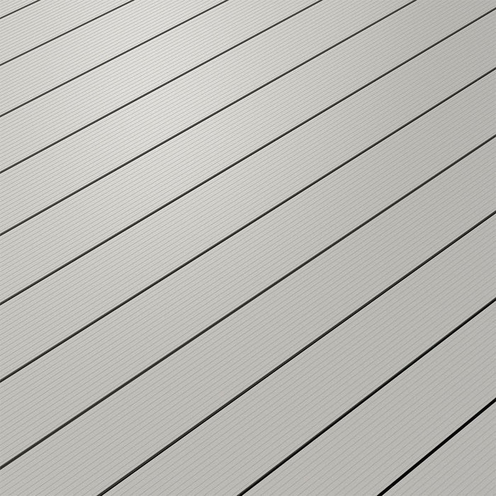 Solid Colour Aluminium Decking - Pebble Grey