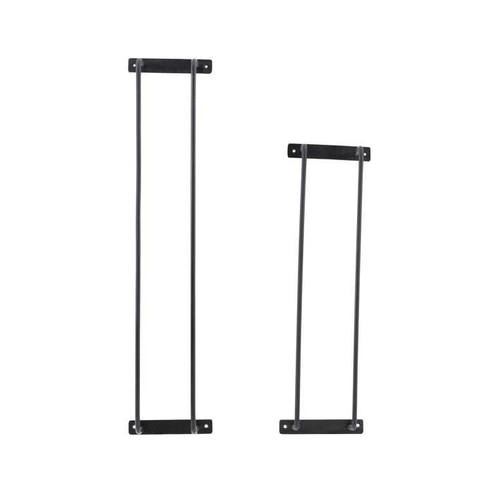 Terry Black Metal Towel (Set of 2)