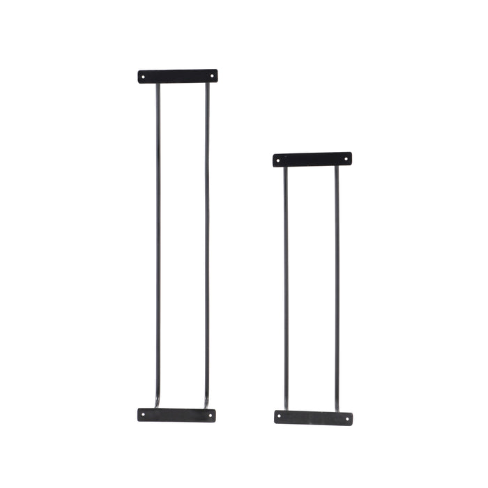 Terry Black Metal Towel (Set of 2)