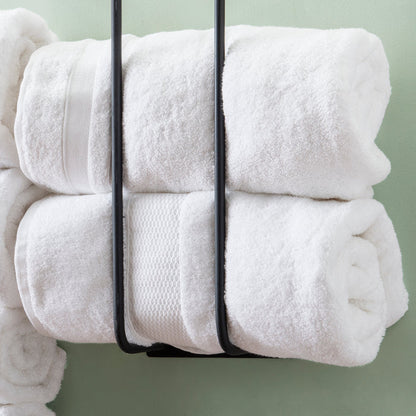 Terry Black Metal Towel (Set of 2)