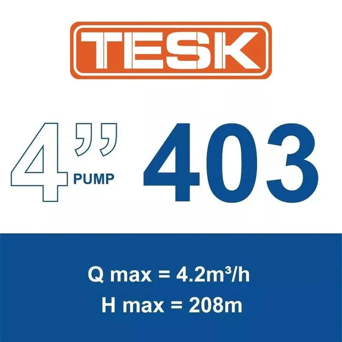 TESK 4SK 403-11 submersible borehole pump — official 403 range image