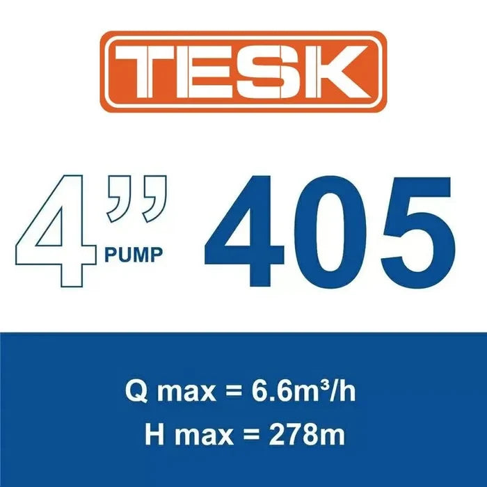 TESK 4SK 405-06 submersible borehole pump — official 405 range image