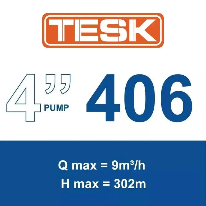 TESK 4SK 406-07 submersible borehole pump — official 406 range image