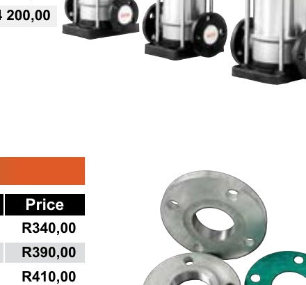 TESK DN125 plated steel flange kit