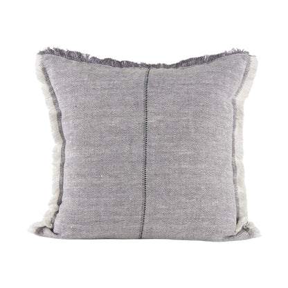 Cream-colored Mercana Thais pillow cover with sculptural soft design, showcasing textured fabric and elegant craftsmanship.