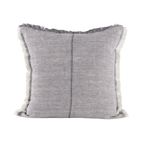Cream-colored Mercana Thais pillow cover with sculptural soft design, showcasing textured fabric and elegant craftsmanship.