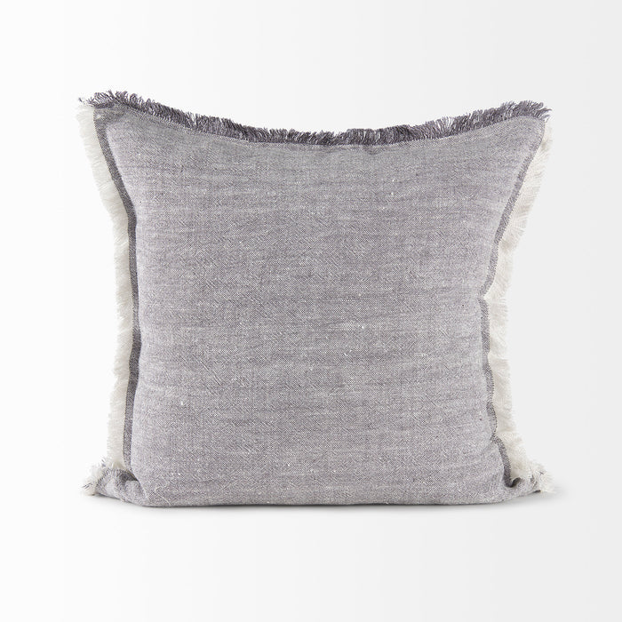 Mercana Thais pillow cover featuring sculptural softness in a cream tone, showcasing textured fabric and elegant design.
