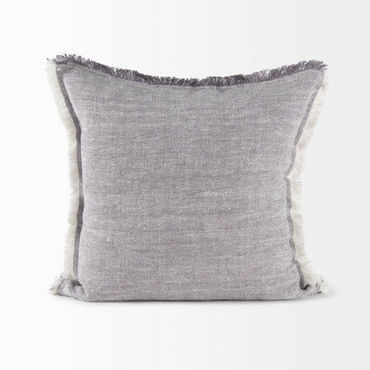 Mercana Thais pillow cover featuring sculptural softness in a cream tone, showcasing textured fabric and elegant design.
