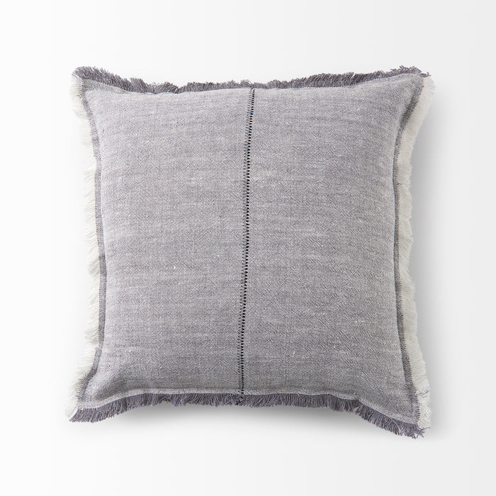 Cream-colored Mercana Thais Pillow Cover with sculptural softness and textured design for decorative throw pillows.