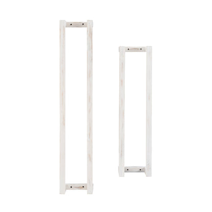 Troy White Wood Towel Rack (Set of 2)