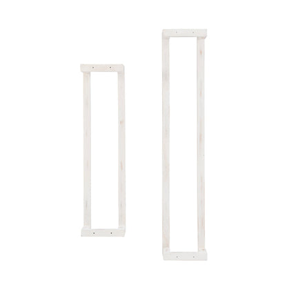 Troy White Wood Towel Rack (Set of 2)