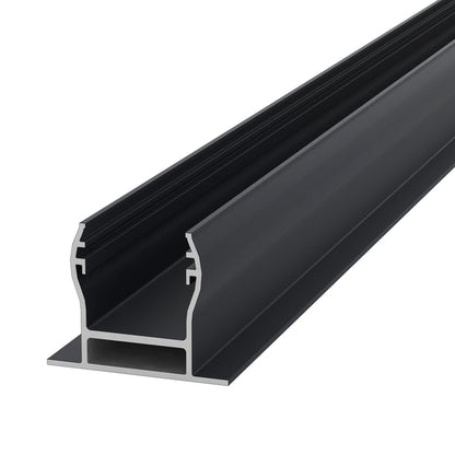 NeoTimber Wooden Fence Post Insert - Charcoal - Angled Close-Up