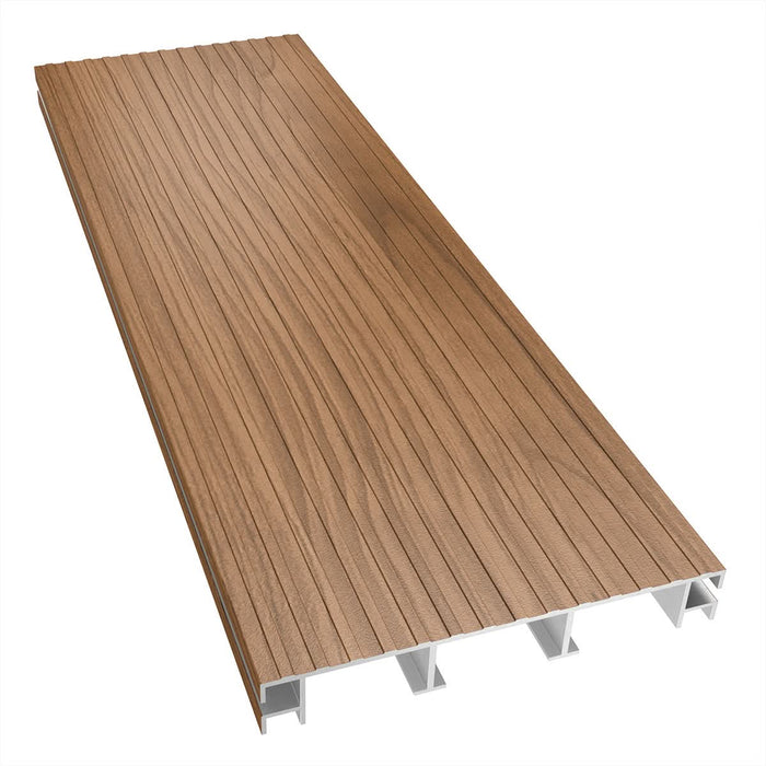 NeoTimber Woodgrain-Effect Aluminium Deck Board - Teak