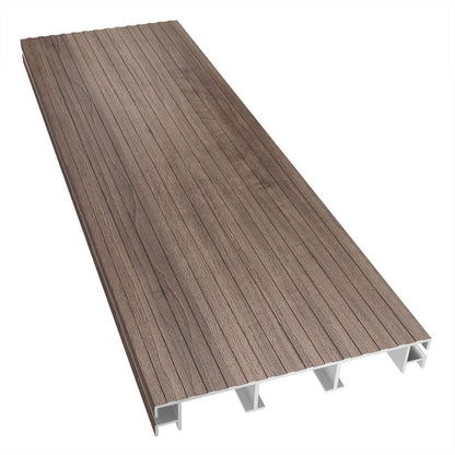 NeoTimber Woodgrain-Effect Aluminium Deck Board - Walnut