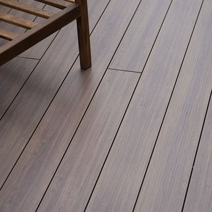 Woodgrain-Effect Aluminium Decking - Walnut